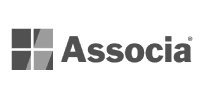 Associa logo in black and white